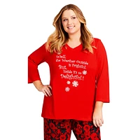 Avenue Plus Slogan Sleep Top