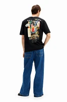 Desigual Men's Japanese-style illustration T-shirt