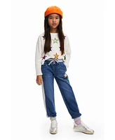 Desigual Girls Girls's Ribbed star jogger pants