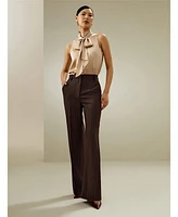 Lilysilk Women's Sleeveless Tie-Neck Silk Blouse