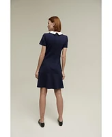 Isaac Mizrahi Women's Schoolgirl Dress Ponte