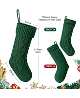 Cowin Knit Christmas Stockings 18 inches 6 Pack