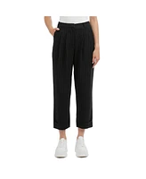 Nvlt Women's Pleated Trouser with Cuffed Hem