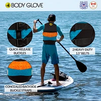 Body Glove Phantom Men's Life Vest, Lightweight Neoprene Jacket for Boating Fishing Kayaking Rafting Paddling