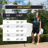 Body Glove Phantom Men's Life Vest, Lightweight Neoprene Jacket for Boating Fishing Kayaking Rafting Paddling