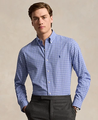 Polo Ralph Lauren Men's Classic-Fit Gingham Stretch Poplin Shirt