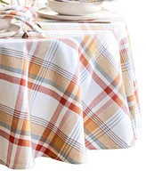 Elrene Seneca Plaid Harvest Cotton Tablecloth