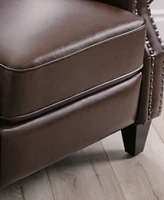 Abbyson Living 33" Pushback Polyurethane Leather Recline