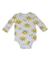 Winnie the Pooh Baby Boys Disney Lion King Mickey Mouse Minnie 3 Pack Bodysuits Newborn to