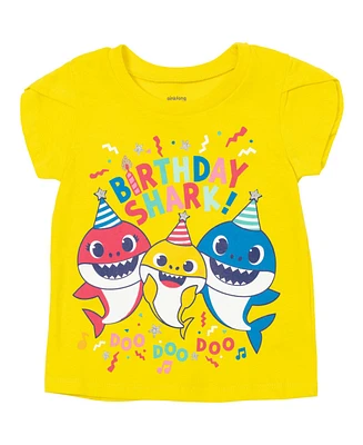 Pinkfong Toddler Girls Baby Shark Birthday T-Shirt to