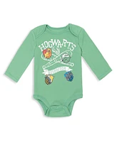 Harry Potter Baby Boys Hogwarts [SizeRangeDescription1] 5 Pack Long Sleeve Bodysuits [SizeDescription1]