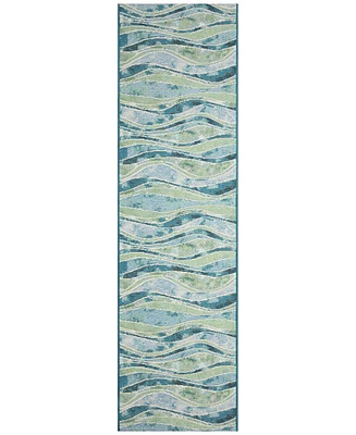 Liora Manne' Marina Wave 1'11"x7'6" Runner Area Rug