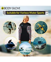 Body Glove Stellar 2mm Womens Back Zip Springsuit Boy Leg - Black Turquoise