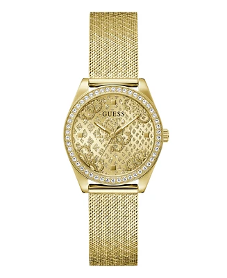 Guess Women's Analog Gold Mesh Watch 32mm