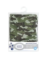 Luvable Friends Pet Thunder Anxiety Jacket, Camo