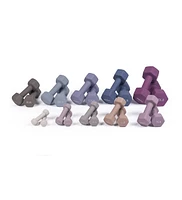 Bintiva Neoprene Dumbbells - Earth Tones - Full Set