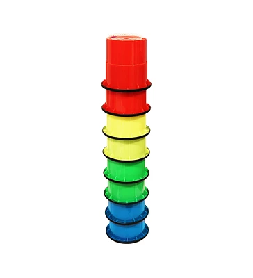 Bintiva Balance Bucket Stilts - 4 Pack Multicolor