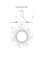 Cwi Lighting 2" Metal Collar 28 Light Chandelier