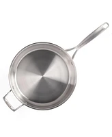 Babish Tri-Ply Stainless Steel Professional Grade Saute Pan w/Lid, 5-Quart