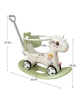 Streamdale Furniture Unicorn Balance Bike Ride On Toy for Toddlers