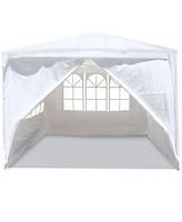 Streamdale Furniture 10'x10' Party Tent Outdoor Heavy Duty Gazebo Wedding Canopy + 4 Removable Walls