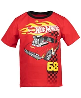 Hot Wheels Toddler Boys T-Shirt and Mesh Shorts Outfit Set to