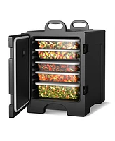 Skonyon 81 Quart Capacity End-loading Insulated Food Pan Carrier with Handles