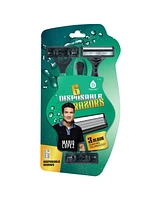 Pursonic Mario Lopez 6 Disposable Razors - 3 Blade Shaving Surface Technology