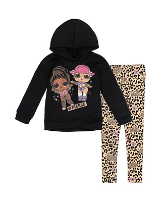 L.o.l. Surprise! Girls Roller Sk8er Daring Diva Pullover Fleece Hoodie and Leggings Outfit Set to