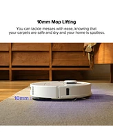 Roborock Qrevo Pro Robot Vacuum and Mop with FlexiArm Design Edge Mopping, Dynamic Hot Water Mop Washing and Auto Mop Drying, Intelligent Dirt Detecti