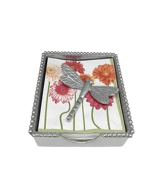 Mariposa Dragonfly Beaded Napkin Box Set