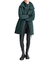 Dkny Women's Bibbed Packable Puffer Coat