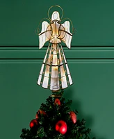 Kurt Adler 10-Light Led Capiz Wire Angel Tree Topper