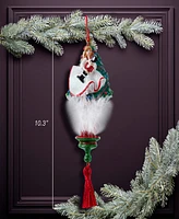 Kurt Adler Pre-Lit Smart Holographic Christmas Tree, 10.3 Inches