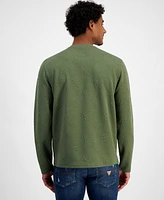 Guess Men's Quattro Logo Knit Sweatshirt