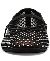 Dv Dolce Vita Women's Maleeya Rhinestone Mesh Bow Ballet Flats