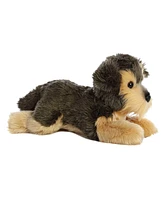 Aurora Medium Yorky Flopsie Adorable Plush Toy Gray 12"