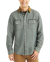 Nautica Men's Corduroy Denim Long-Sleeve Shirt