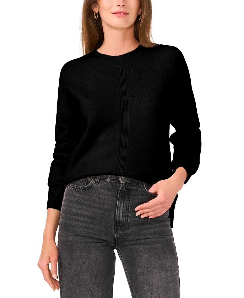 Vince Camuto Women's Ribbed Crewneck Long-Sleeve Sweater