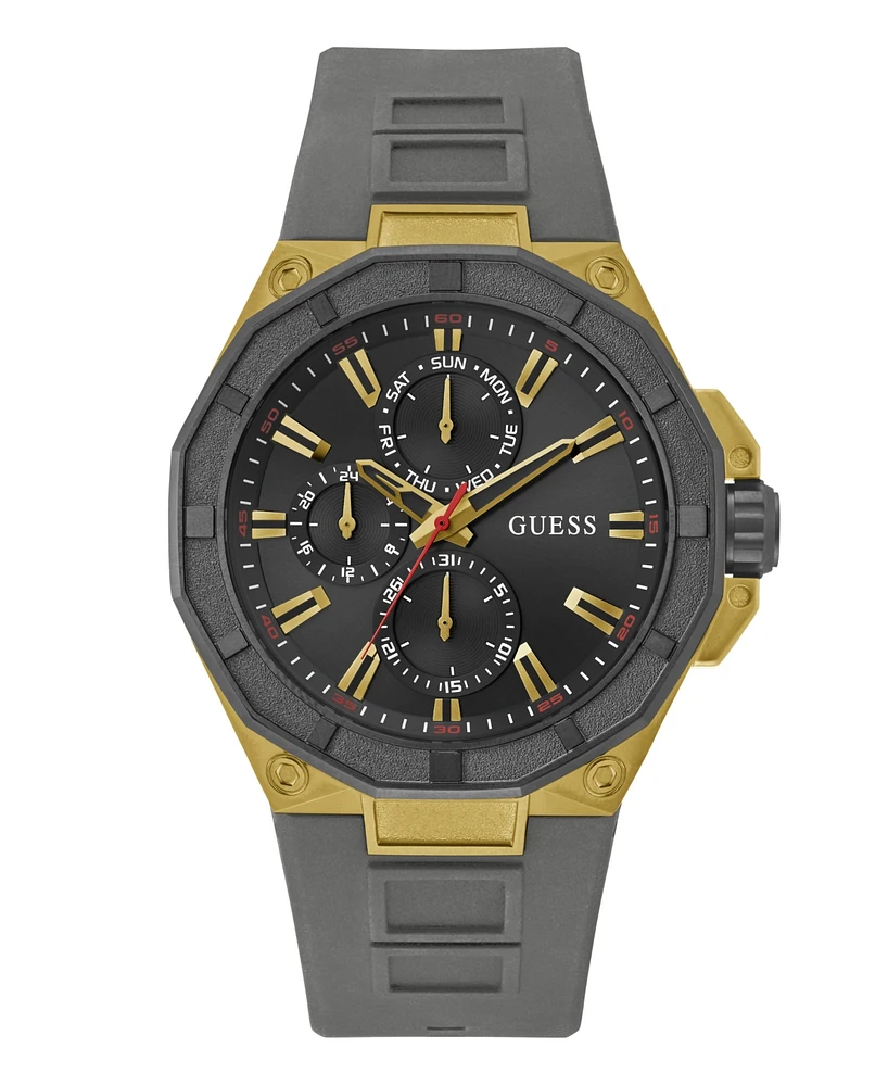 Guess Men's Multi-Function Silicone Watch 46mm