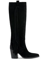 Vince Camuto Women's Pelia Fringe Knee-High Cowboy Boots