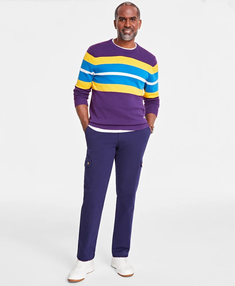 Club Room Men's Block Stripe Sweater, Created for Macy's