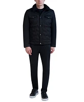 Karl Lagerfeld Men's Quilted Trucker Jacket