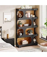 Tribesigns 71" Tall Bookcase, 4-Tier S