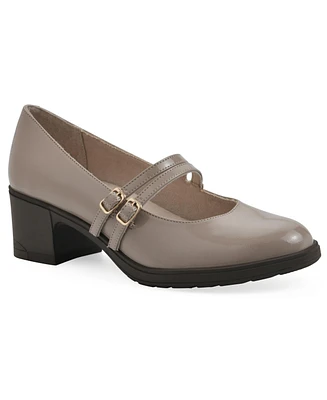 Cliffs by White Mountain Women's Hunta Mary Jane Style Block Heel Pumps