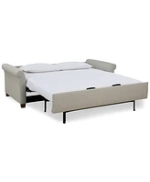 American Leather Co. Paige 81" Fabric Silver Queen Sleeper Sofa