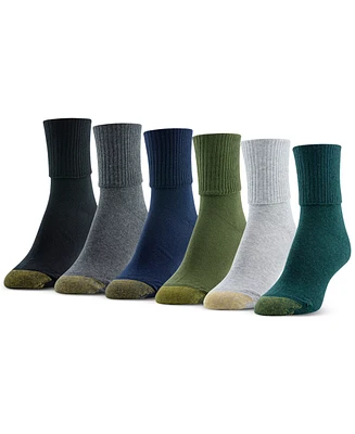 Gold Toe Women's 6-Pack Casual Turn Cuff Socks