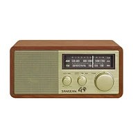 Sangean Wr-11SE Am/Fm Analog Radio Wooden Cabinet Ac Dc