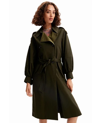 Desigual Women's Oversize belted trench coat