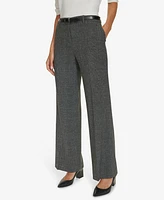 Calvin Klein Women's Belted Wide Leg Pants